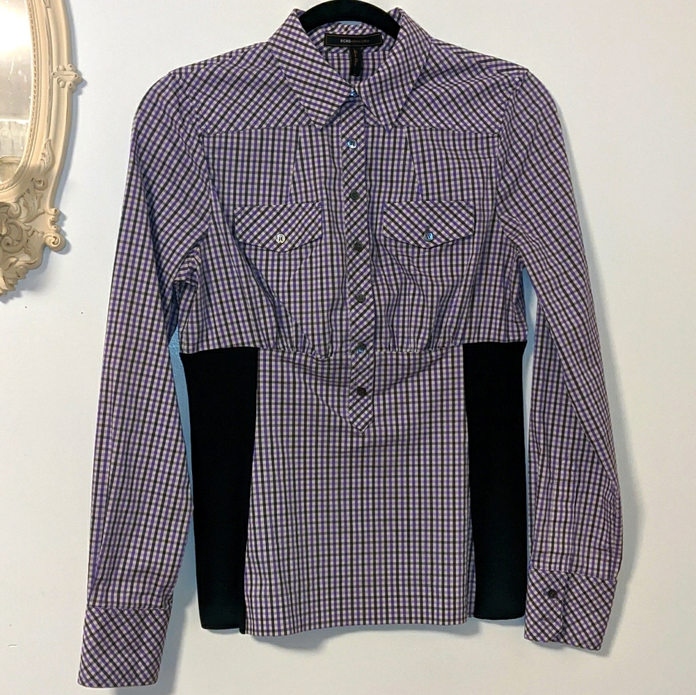 #22 Plaid BCBG blouse